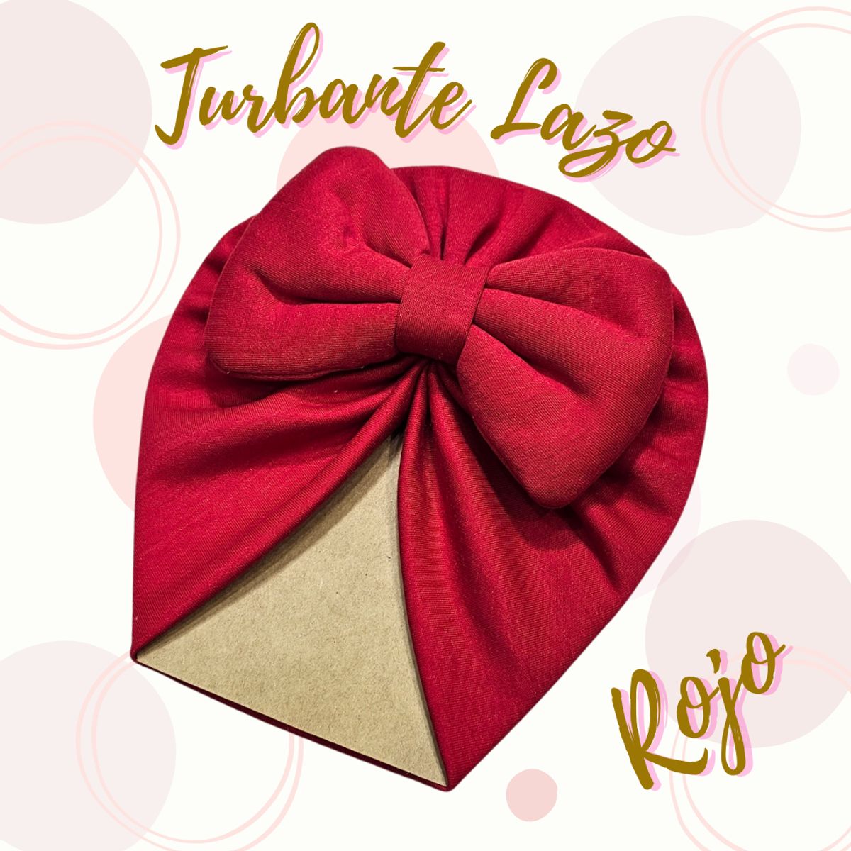 GENERICO - Turbante para bebe en Lazo de algodón pima