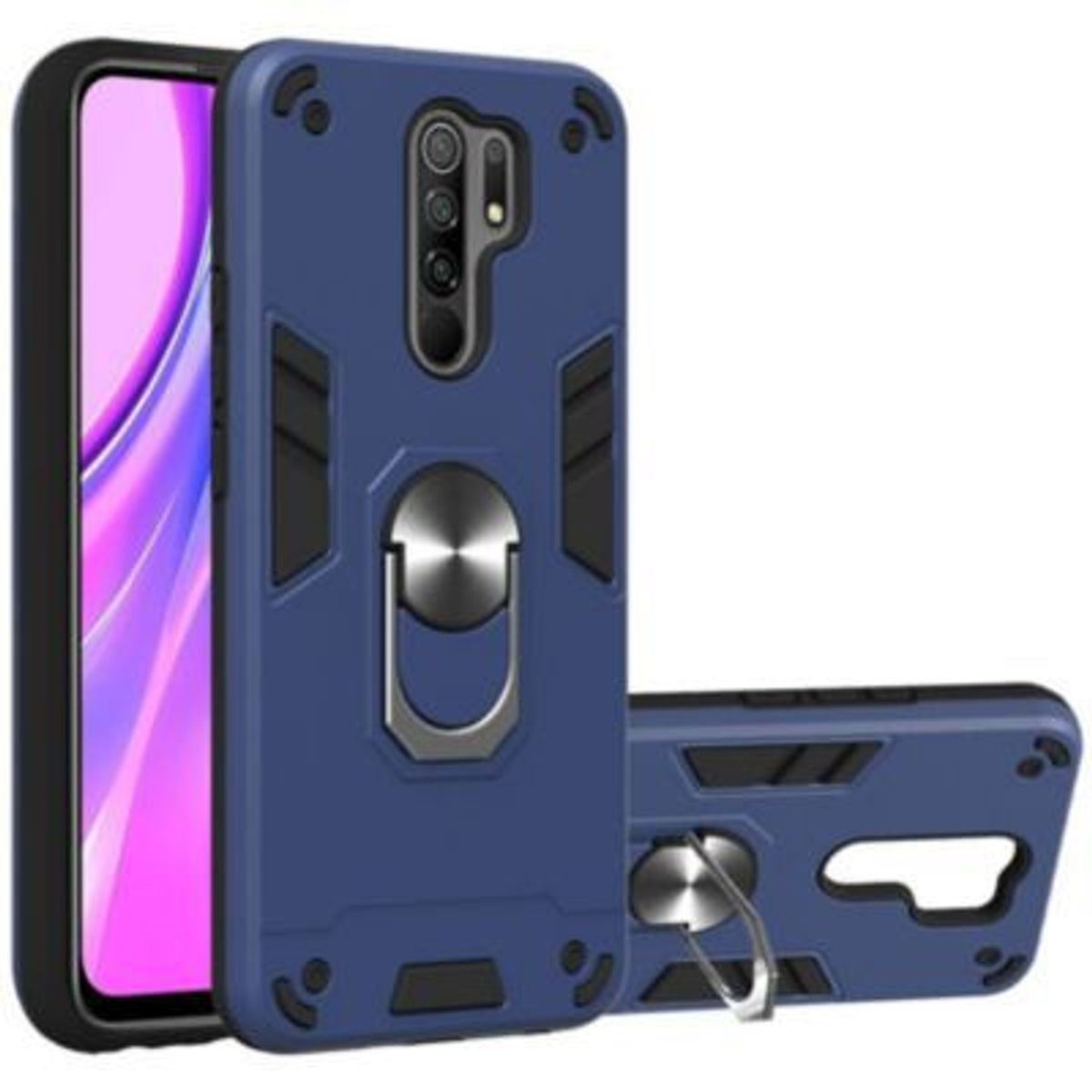 GENERICO - xiaomi redmi 9 azul Case funda armor