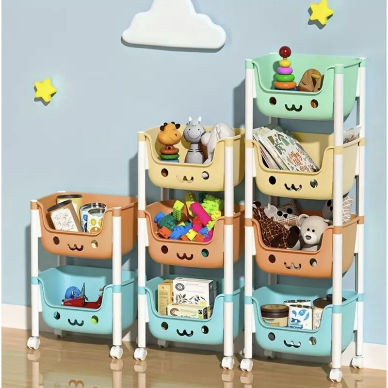 GENERICO - ORGANIZADOR DE JUGUETES PARA NIÑOS KAWAI 4 PISOS