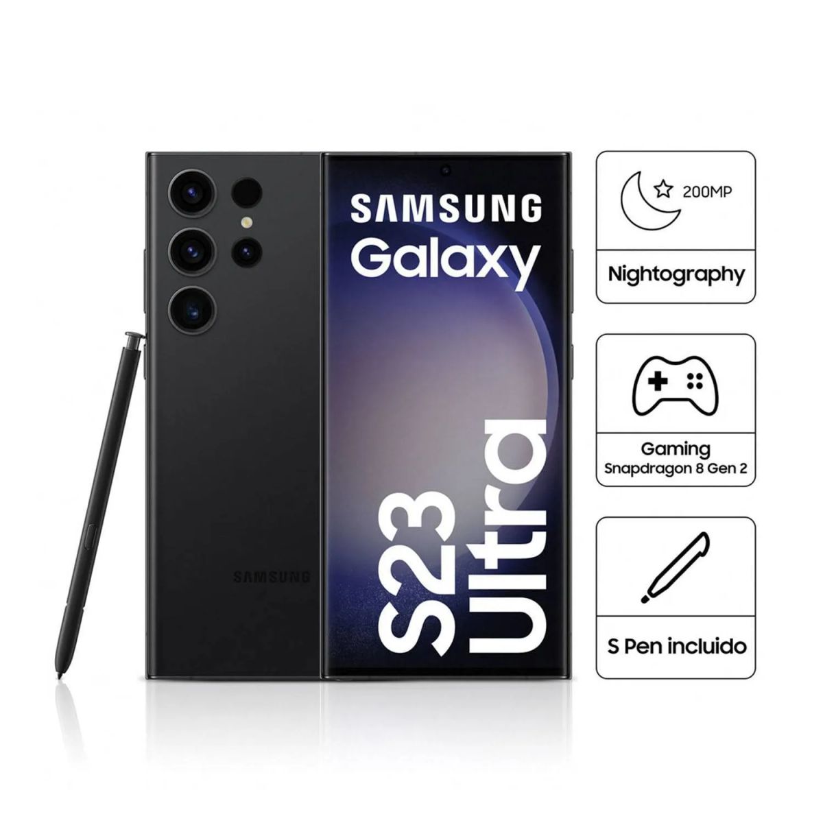 SAMSUNG - Celular SAMSUNG Galaxy S23 Ultra 5G 512GB 12GB Negro