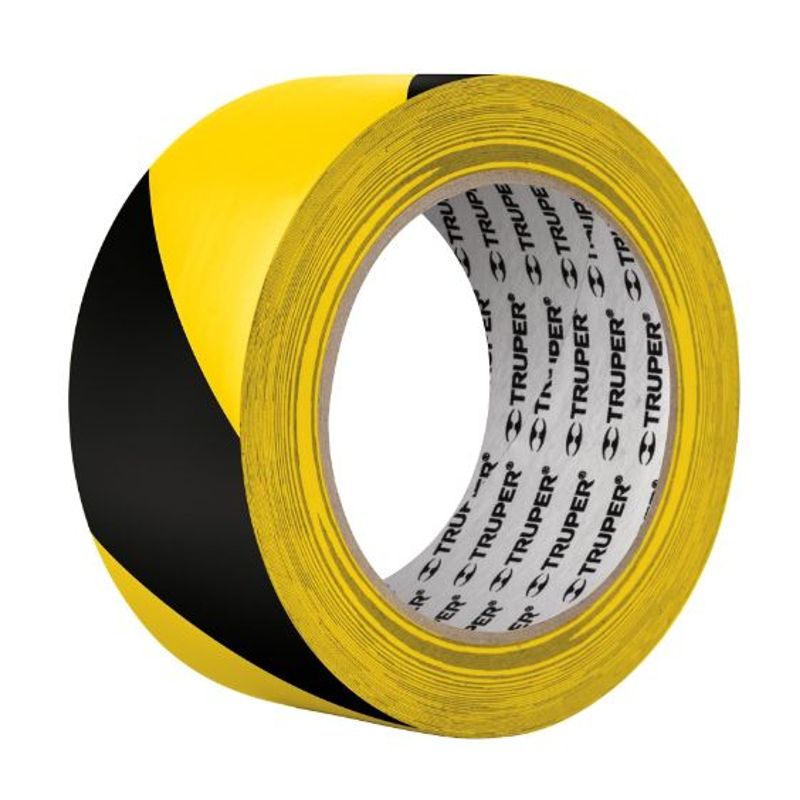 TRUPER - Rollo de 33 m de cinta de seguridad amarilla / negro truper