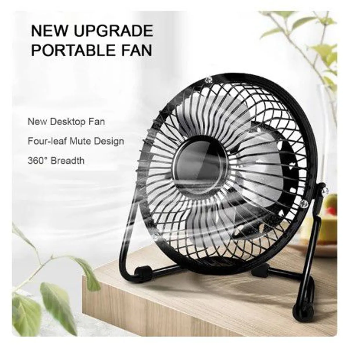 GENERICO - VENTILADOR ESCRITORIO DE 3 PULGADAS USB PARA COMPUTADORA