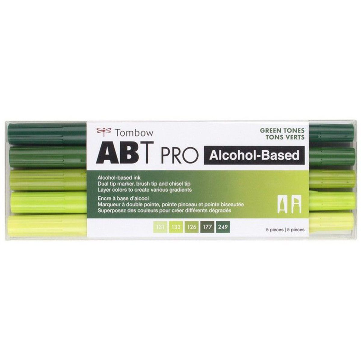 TOMBOW - ABT PRO set 5 und Tonos Verde - marcadores alcohol
