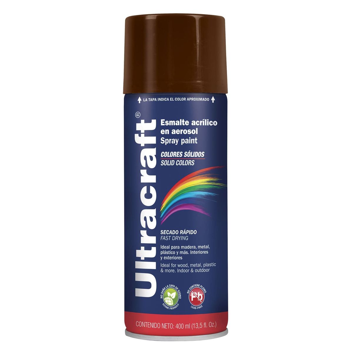 TRUPER - Pintura spray color MARRON BRILLANTE ULTRACRAF