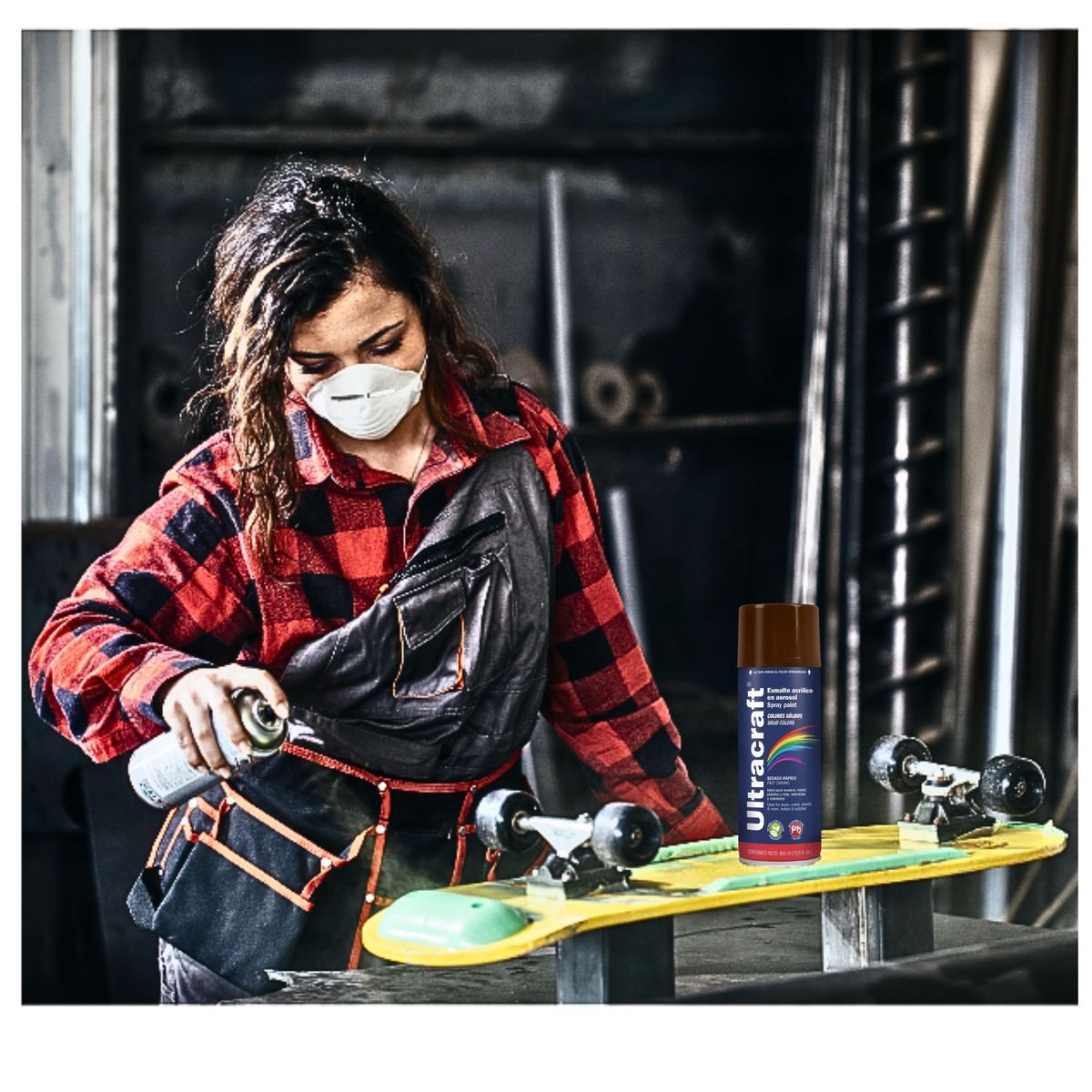 TRUPER - Pintura spray color MARRON BRILLANTE ULTRACRAF