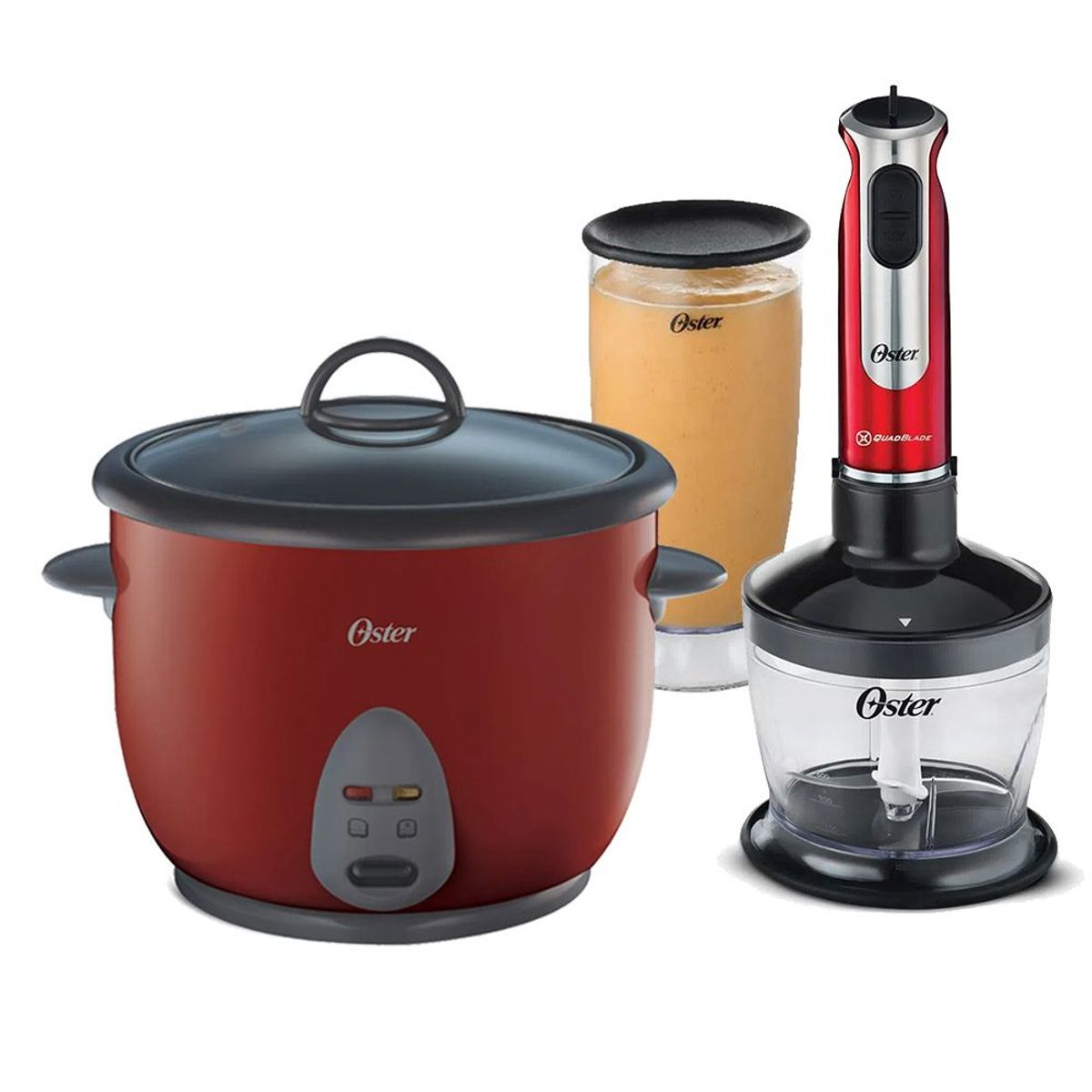 OSTER - Combo Oster Olla CKSTRC1700R y Batidora de Inmersión FPSTHB2801