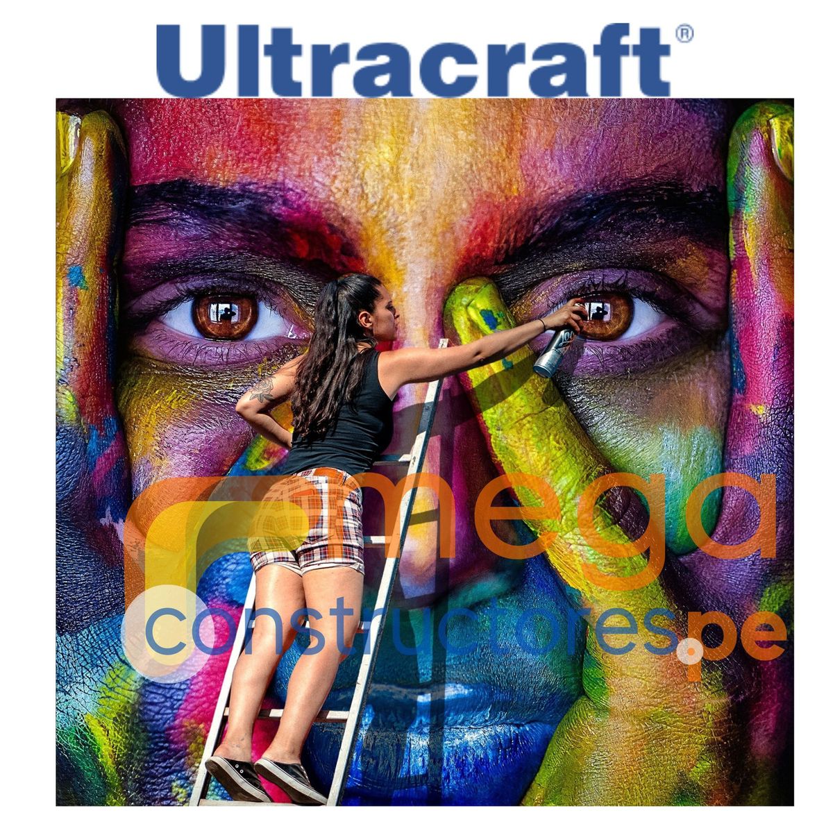 TRUPER - Pintura spray color AZUL CLARO ULTRACRAF