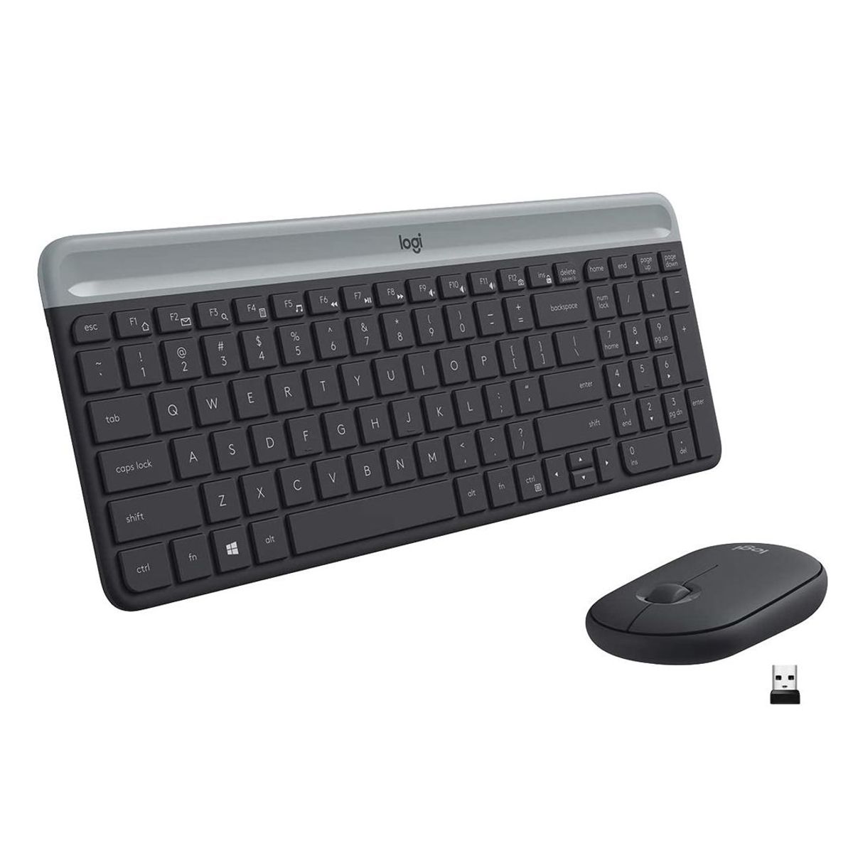 LOGITECH - Kit Teclado Y Mouse Inalámbricos Logitech MK470 Slim Combo Negro