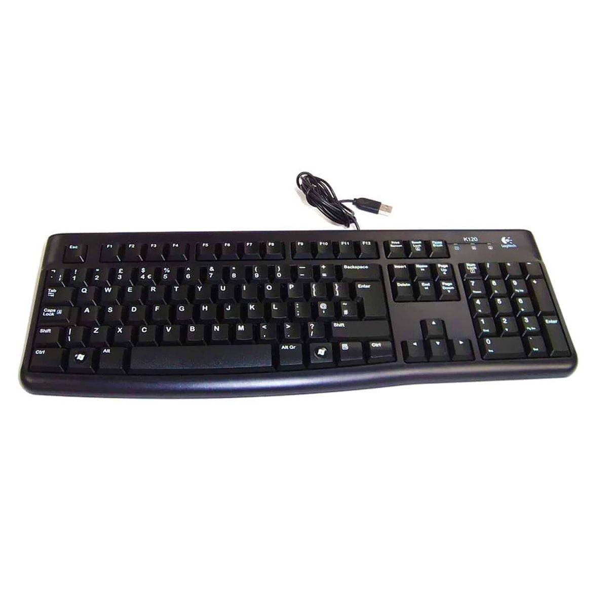 LOGITECH - Teclado Logitech K120 USB SP Resistente a Salpicaduras Negro