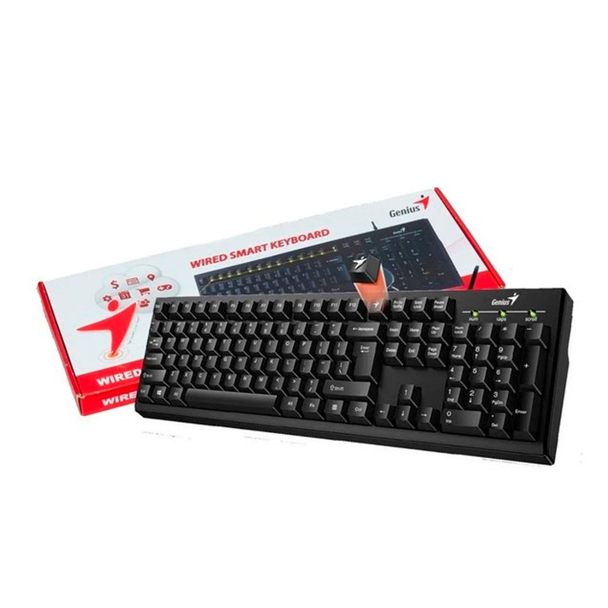 GENIUS - Teclado Genius Smart Kb-100 Usb Sp Black
