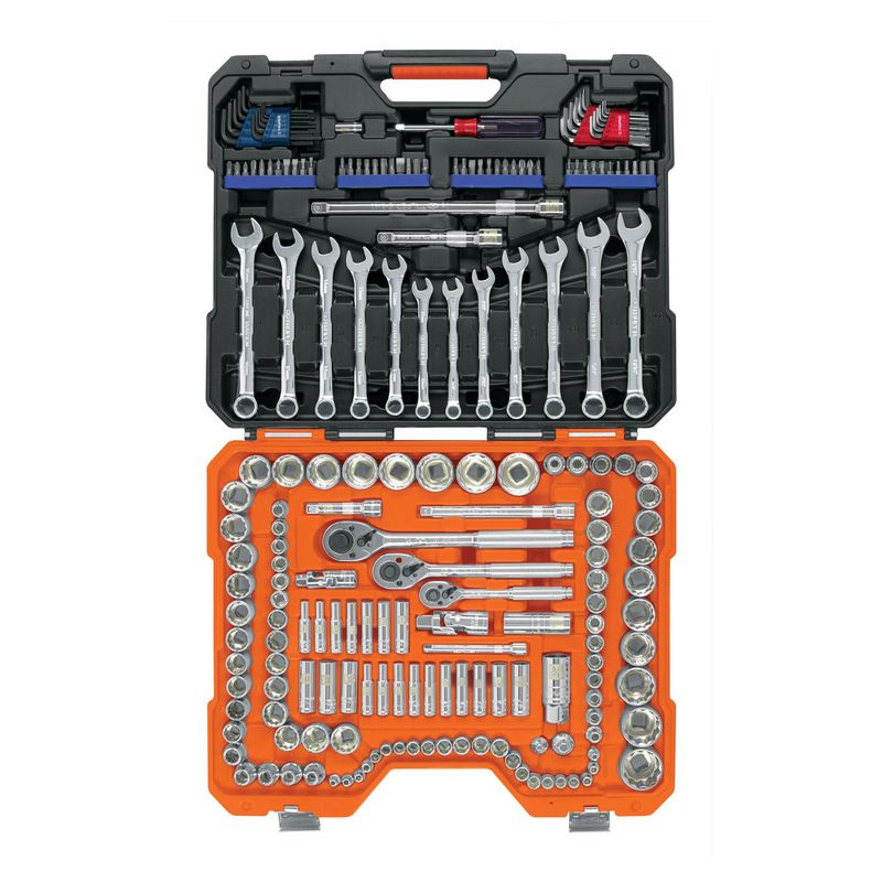 TRUPER - Juego 199 herramientas 1/4", 3/8" y 1/2" std y mm p/mecánico