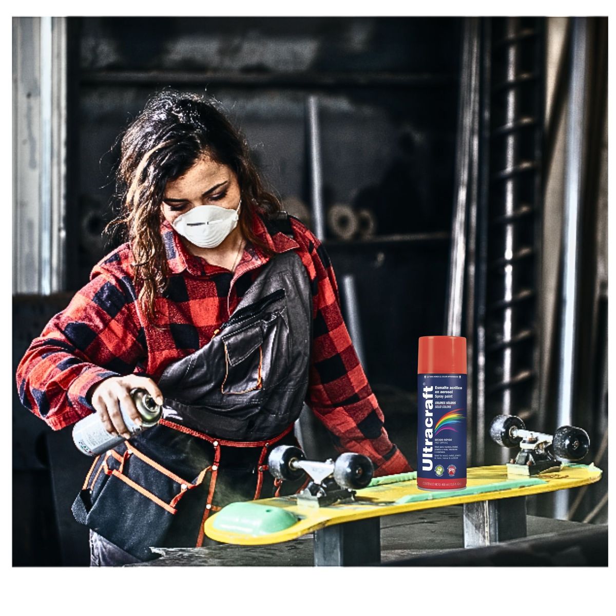 TRUPER - Pintura spray color ROJO BRILLANTE ULTRACRAF