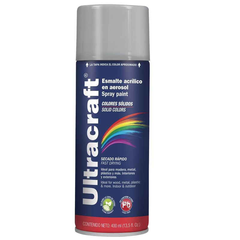 TRUPER - Pintura spray color PLATA ULTRACRAF
