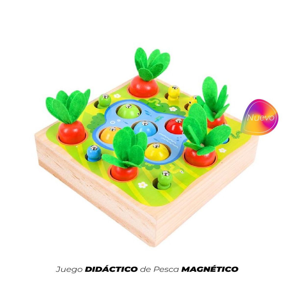 GENERICO - Juego Montessori Cosecha y Pesca Magnética