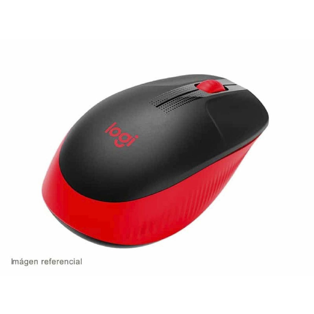 LOGITECH - Mouse Logitech M190 wireless full-size Rojo