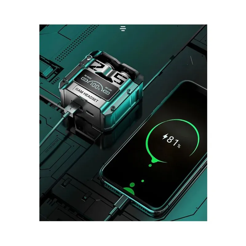 TWS - Audífonos TWS M25 Bluetooth Táctil Con Pantalla Digital