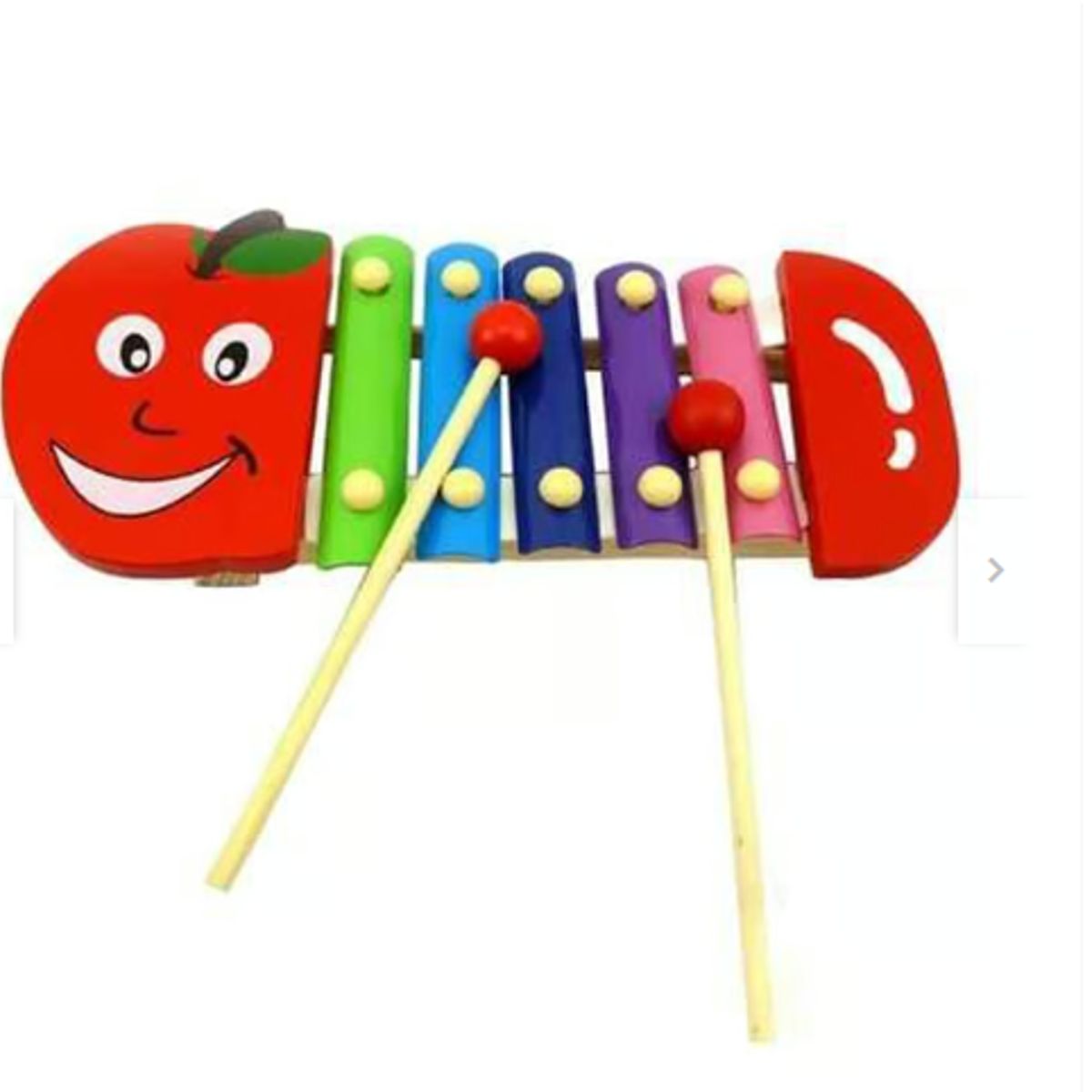 GENERICO - Xilófono Manzana -notas Instrumento Musical para Niños-didactico