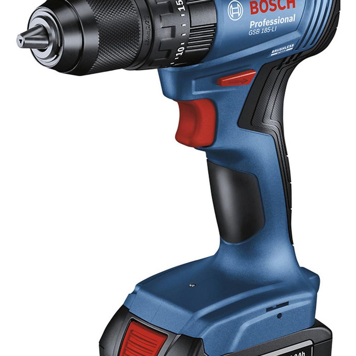 BOSCH - Taladro Percutor 1/2" 18V Brushless 2 Bat+ 23 Acc Bosch GSB 185-LI
