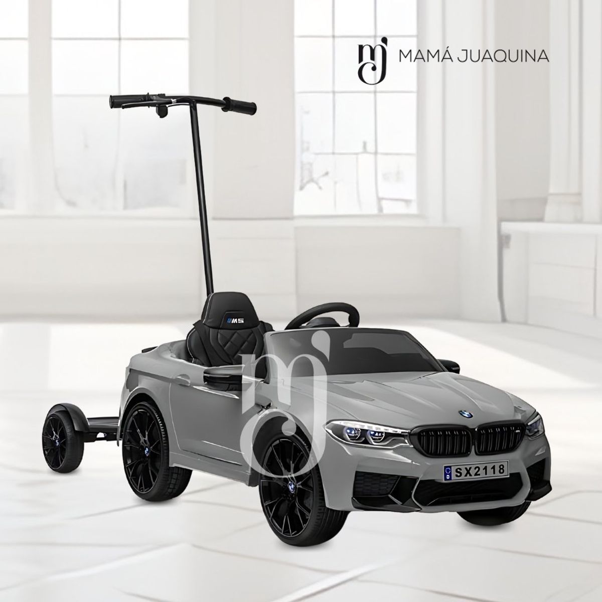 BMW - Carro a Batería para Niño y Adulto BMW SX2118 Licensed Gray