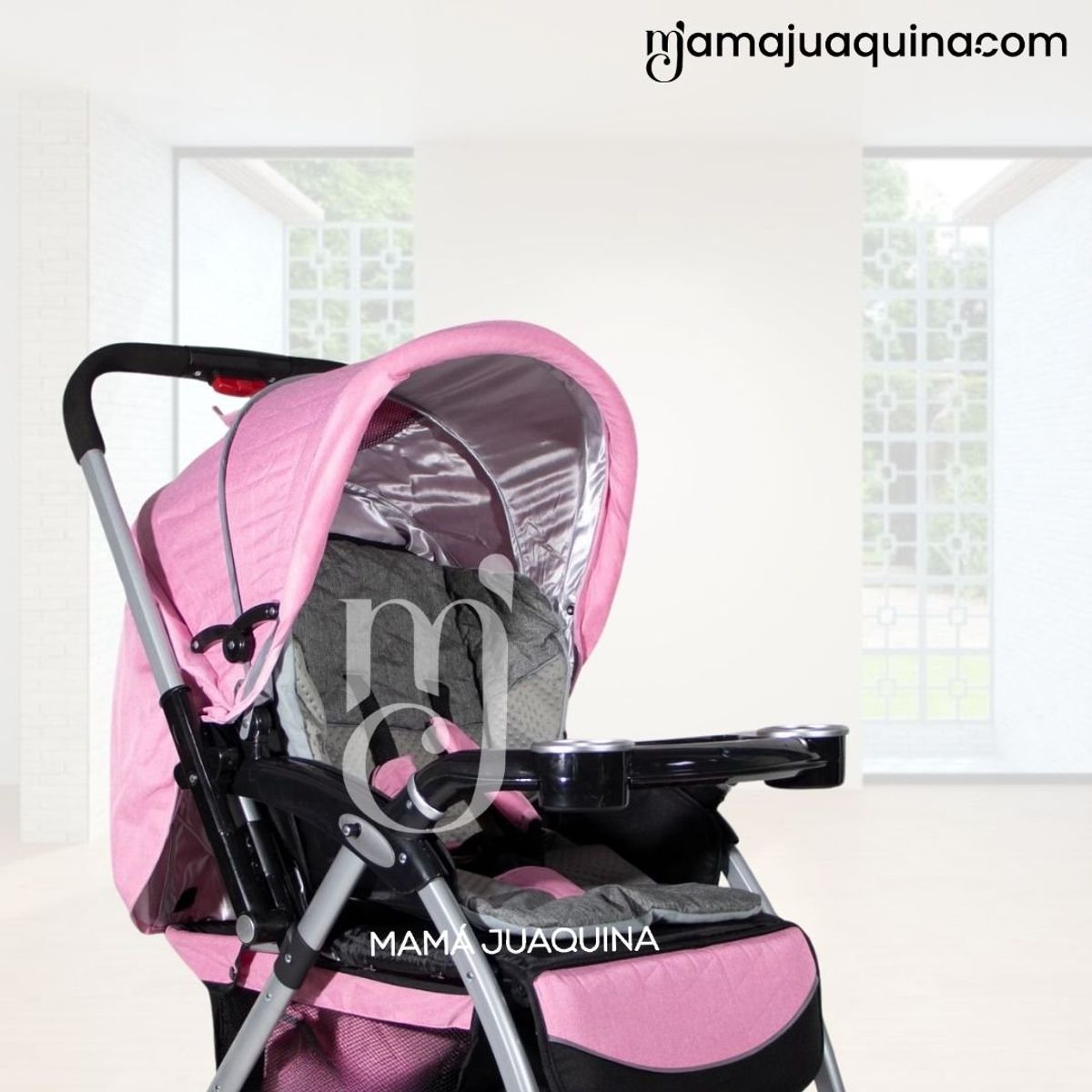 BAMBINO - Coche Cuna de Lujo «GALAXY» Edición Limitada Pink