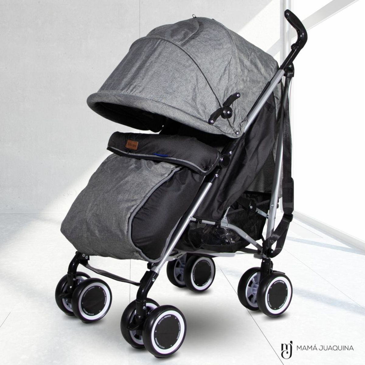 BAMBINO - Coche Bastón Deportivo «ULTRA PLUS» Edición Limitada Gray