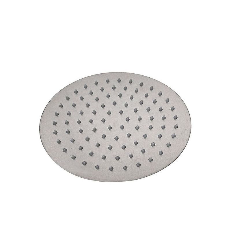 GENERICO - DUCHA ESPAÑOLA REDONDA ULTRA SLIM 6″ ACERO