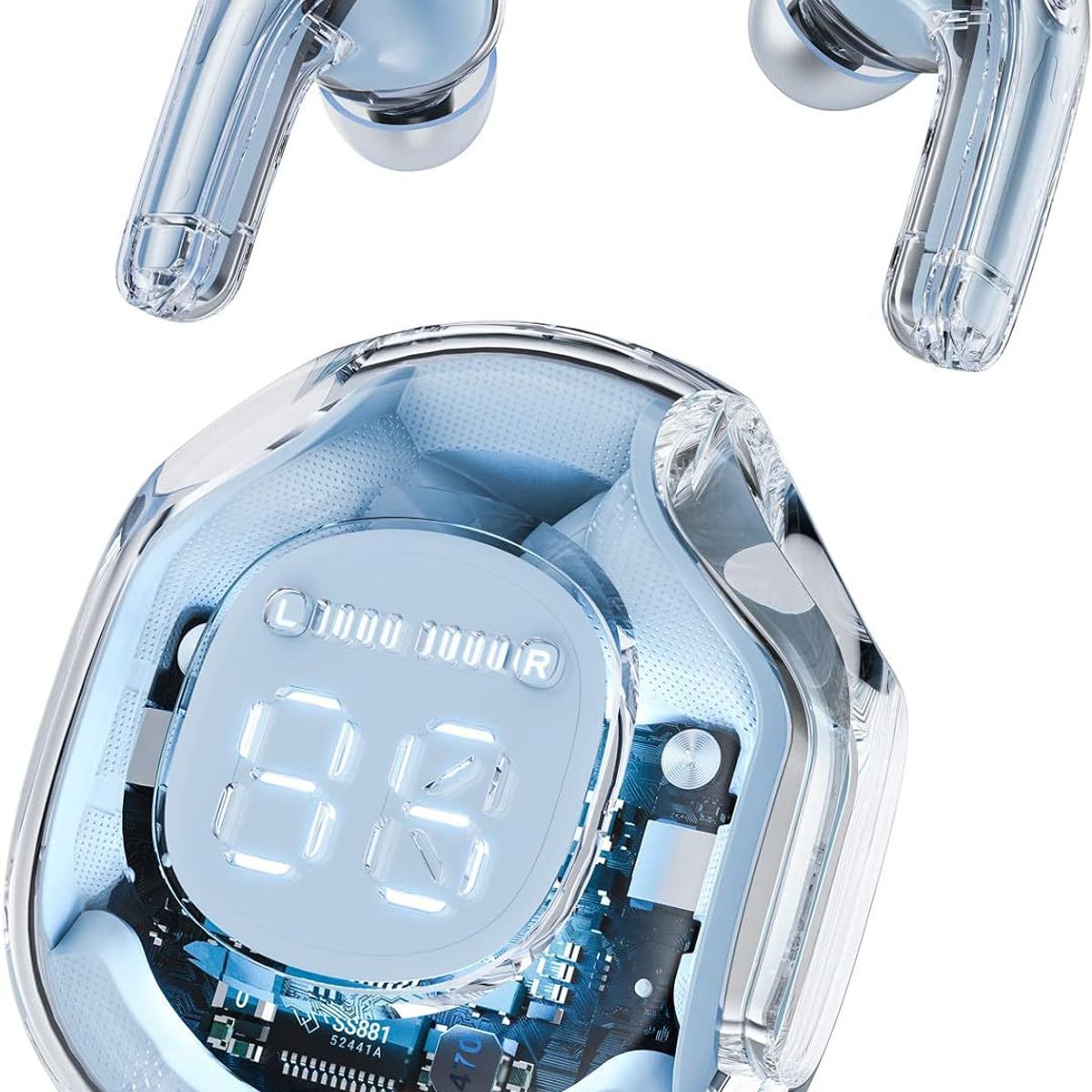 ACEFAST - AceFast - T8 Crystal - Audífonos inalámbricos transparentes