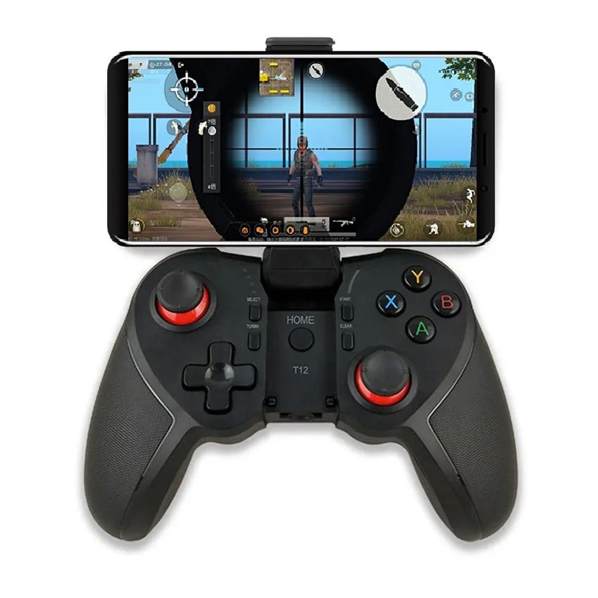 GENERICO - Gamepad BSP T12 Mando Bluetooth Celular IOS Android Multiplataforma