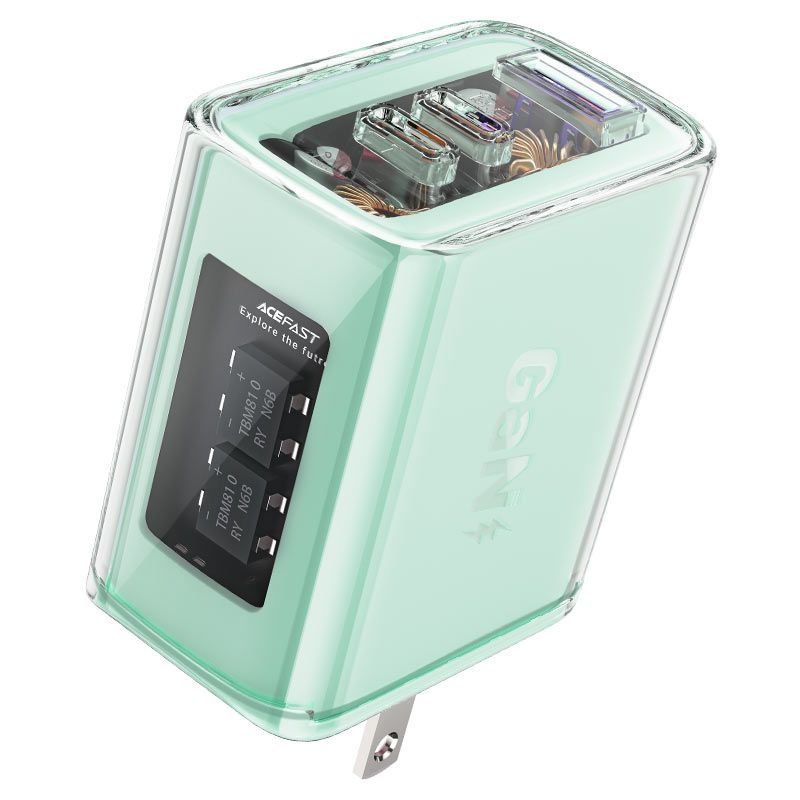 ACEFAST - Cargador de pared Acefast A47 PD65W GaN Mountain mist