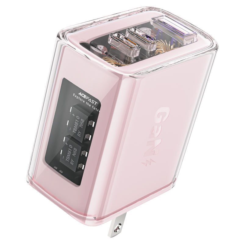 ACEFAST - Cargador de pared Acefast A47 PD65W GaN Cherry Blossom