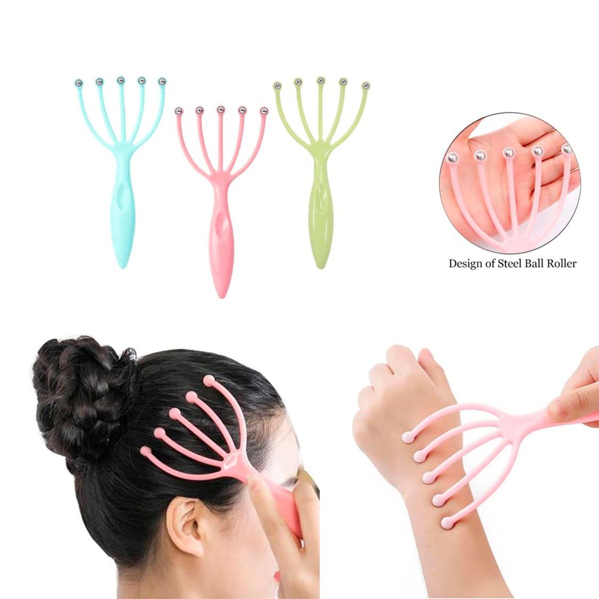 GENERICO - Masajeador Cabeza Cuerpo Magnetico