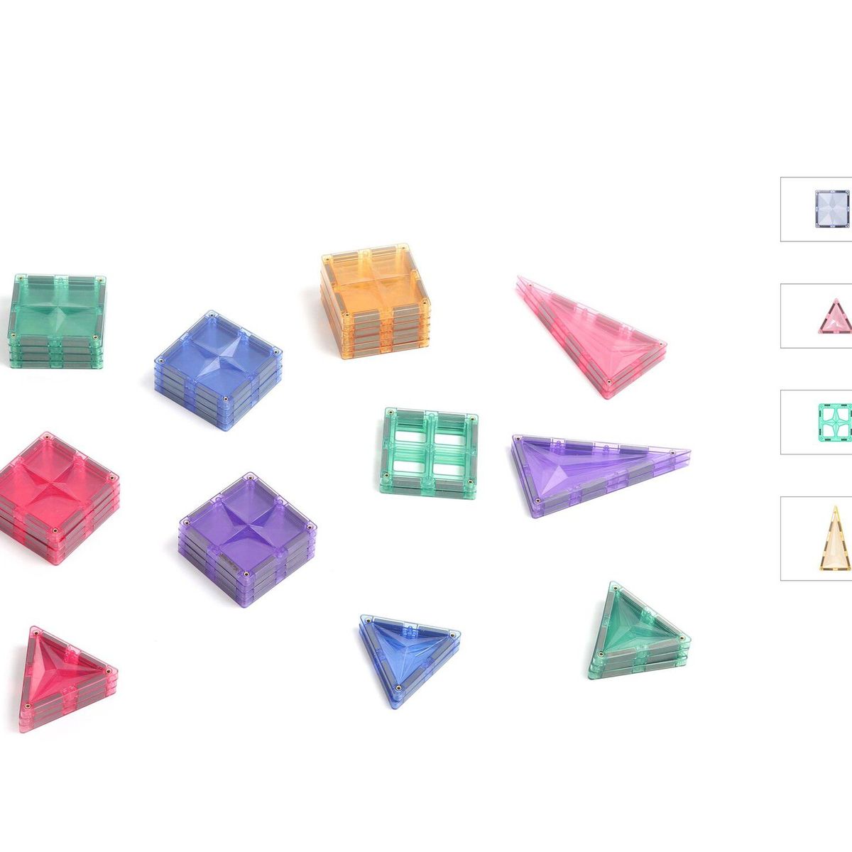 GENERICO - BLOQUES MAGNÉTICOS EDUCATIVOS MNTL 36 PIEZAS DISEÑO ESTRELLA