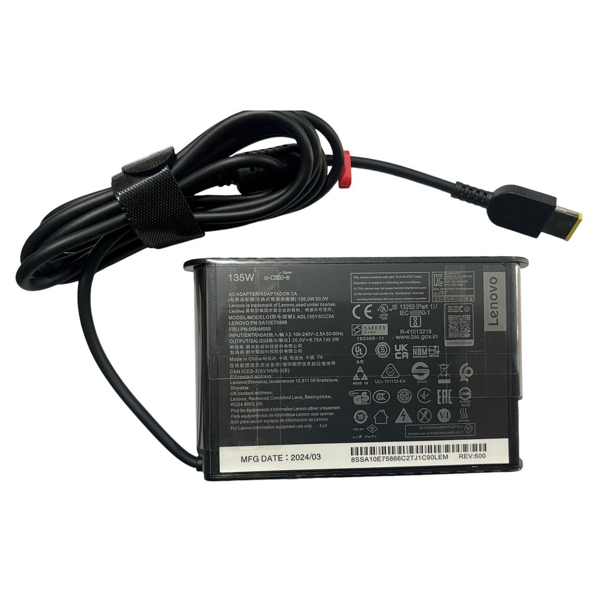 GENERICO - CARGADOR LENOVO 20V 6. 75A USB Y40  Y50 Y700