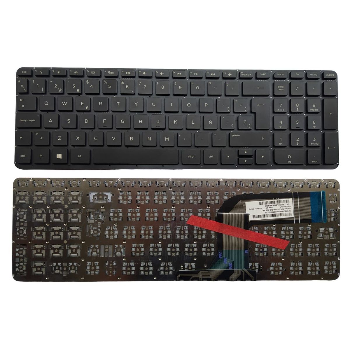 HP - Teclado ORIGINAL HP Pavilion 15P 15-P 15J 15T-P 15-K 15Z-P 15-V 17-F
