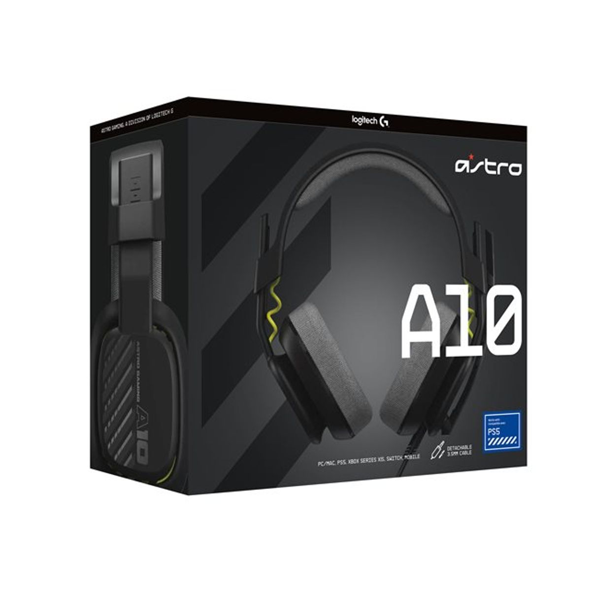 LOGITECH - Audifono con Microfono Astro A10 G2 BLACK