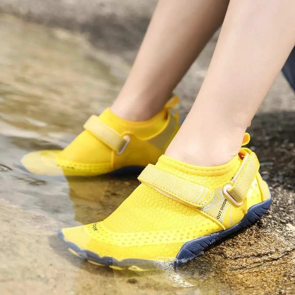 AQUA&MODA - Aquashoes Niños Zapatos Aquaticos Aquamoda Niños N2APAM Amarillo - Amarillo_.