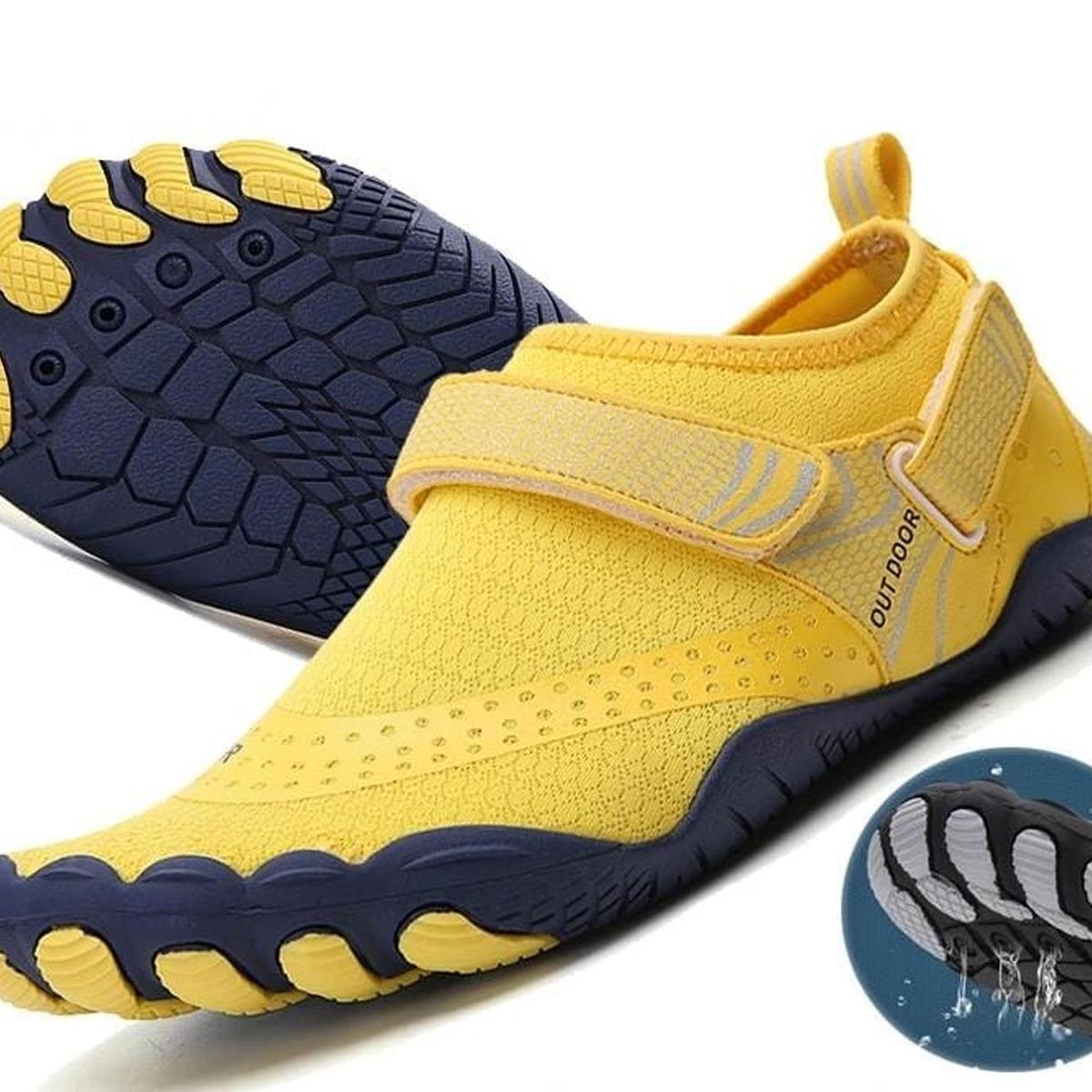 AQUA&MODA - Aquashoes Niños Zapatos Aquaticos Aquamoda Niños N2APAM Amarillo - Amarillo_.