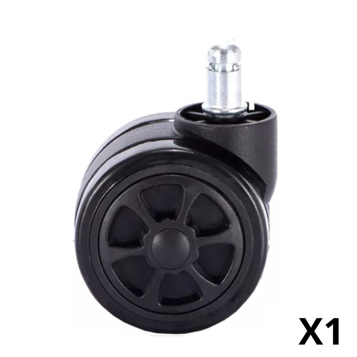 DREIZT - Rueda para Silla Gamer de Oficina Giratoria Universal Negro