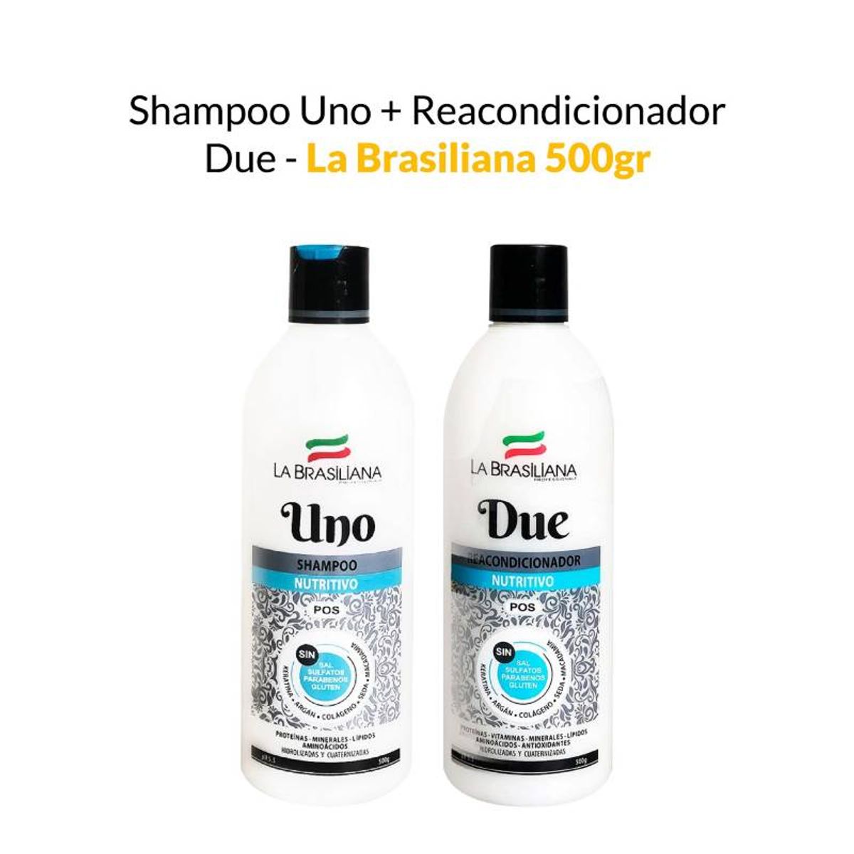 LA BRASILIANA - Shampoo y Acondicionador Post alisado - LA BRASILIANA