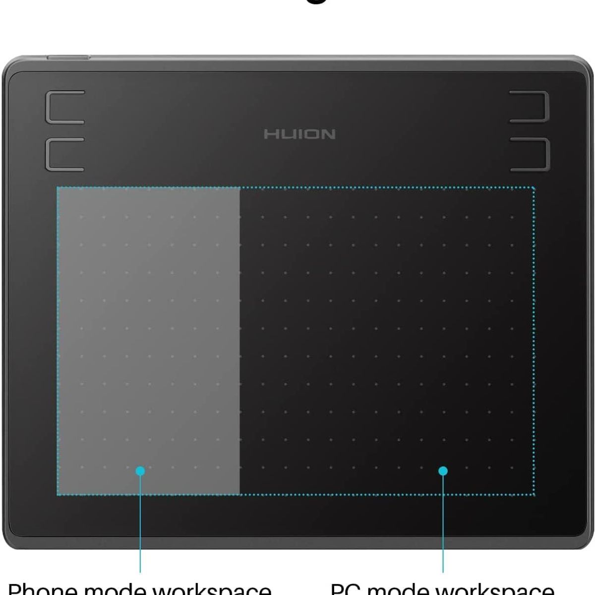 HUION - Tableta Grafica HUION HS64 - Incluye Lapiz capacitivo