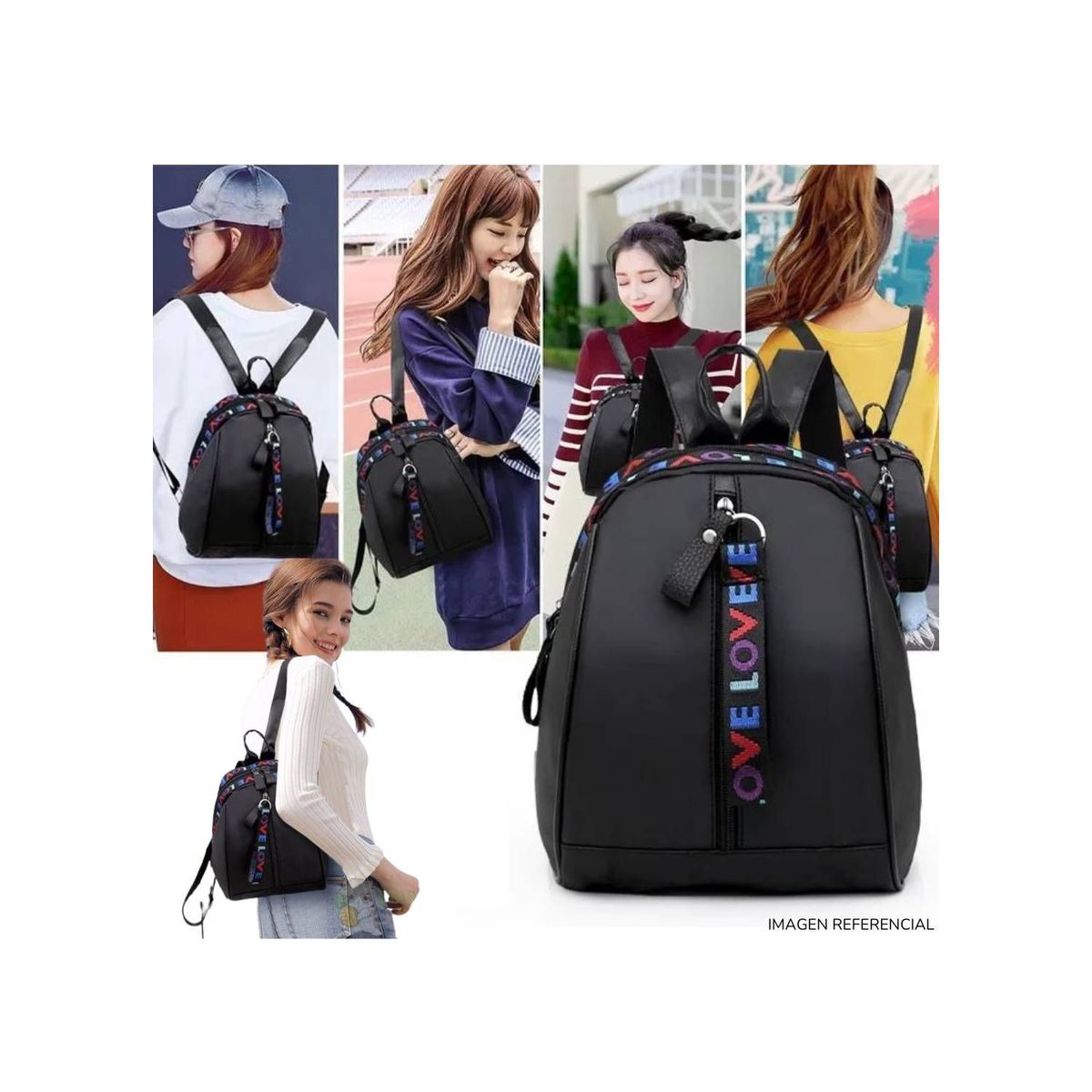 GENERICO - Mochila LOVE Coreana kawaii