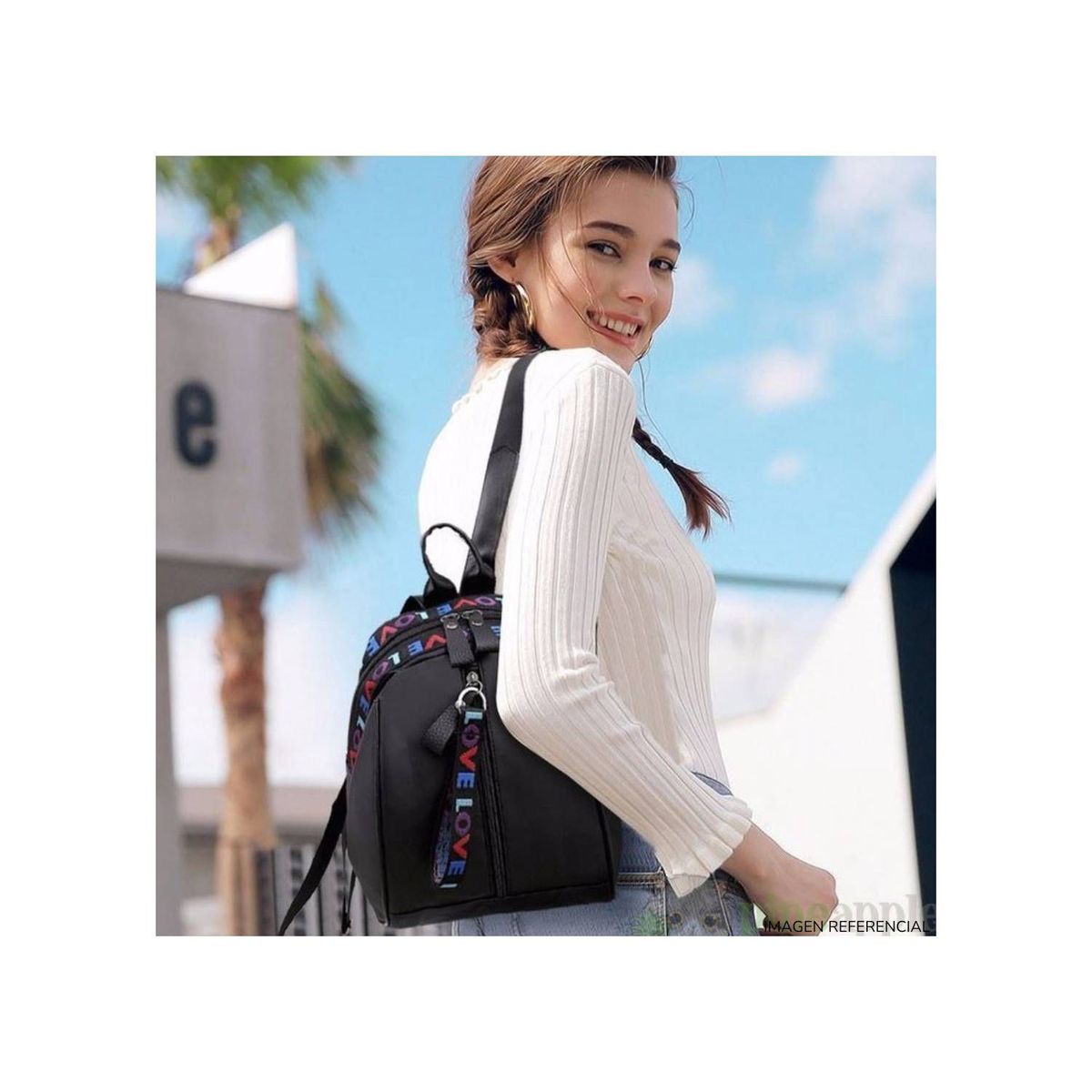 GENERICO - Mochila LOVE Coreana kawaii