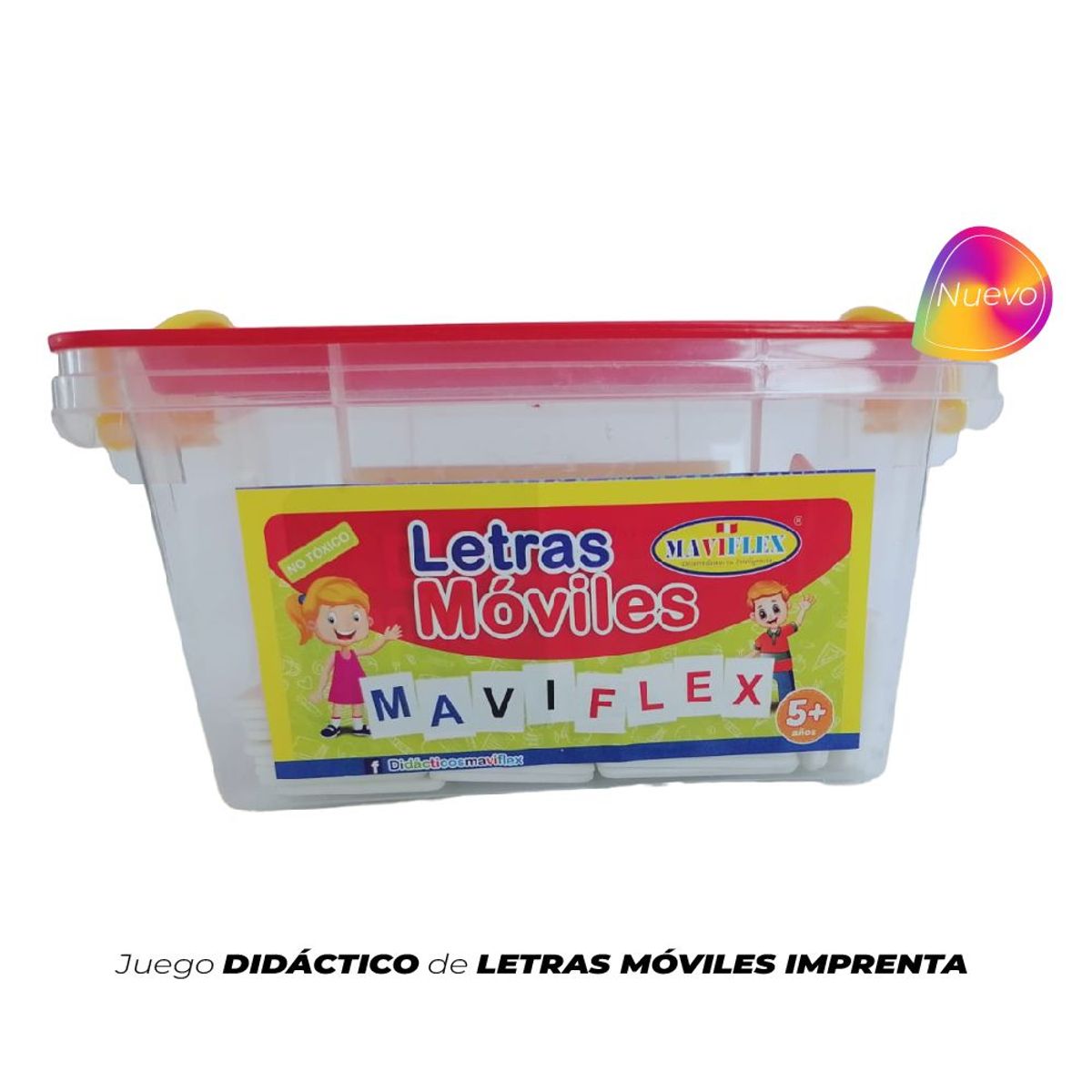 GENERICO - Juego Didáctico Letras Móviles Imprenta Maviflex