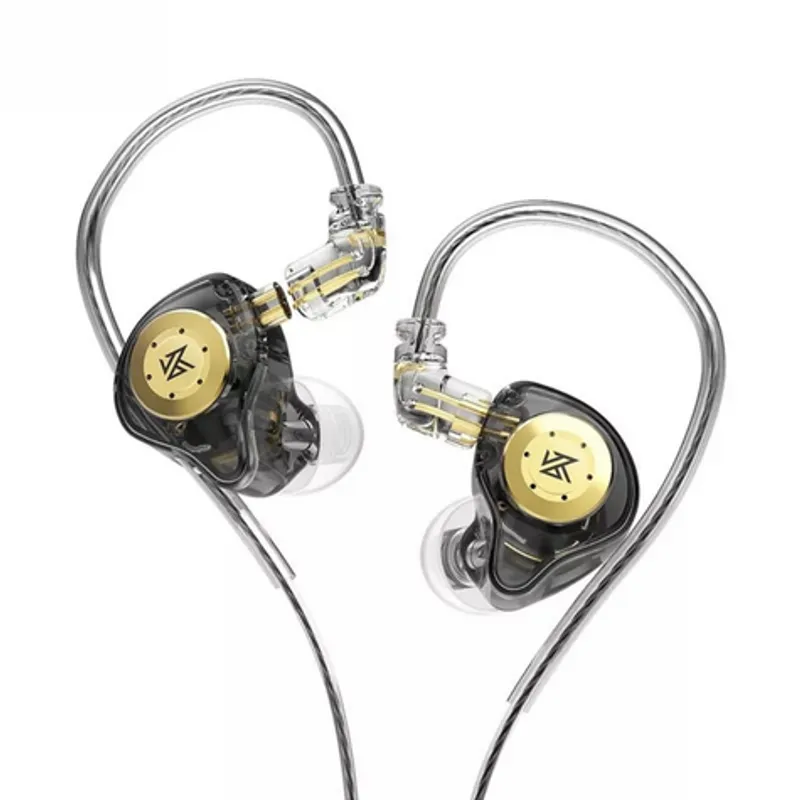 KZ - Audifonos KZ EDX Pro con microfono alta fidelidad de sonido Negro