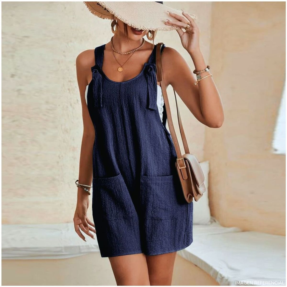 ROSUE - Overol short otoño primavera verano mujer Standart