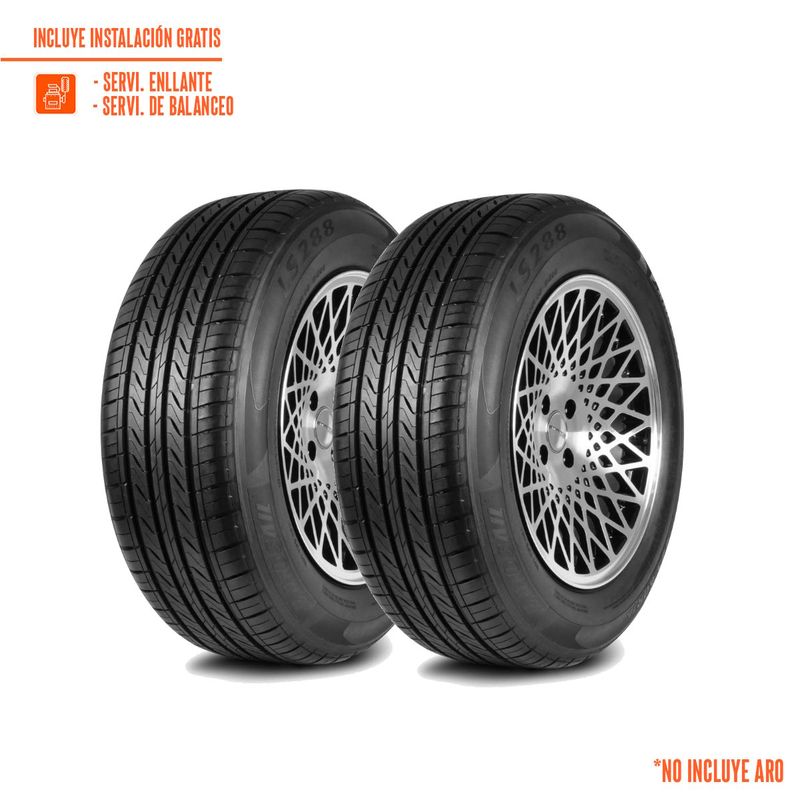 LANDSAIL - Pack de 2 Llantas 225/60R16 LANDSAIL LS288 98H BL