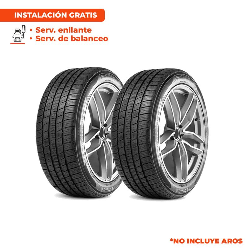 TECNICA - Pack de 2 Llantas 235/65R16 TECNICA QUATTRO GT