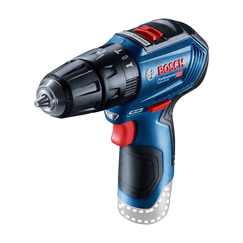 BOSCH - Taladro Percutor 12V 3/8" Baretool GSB 12V-30