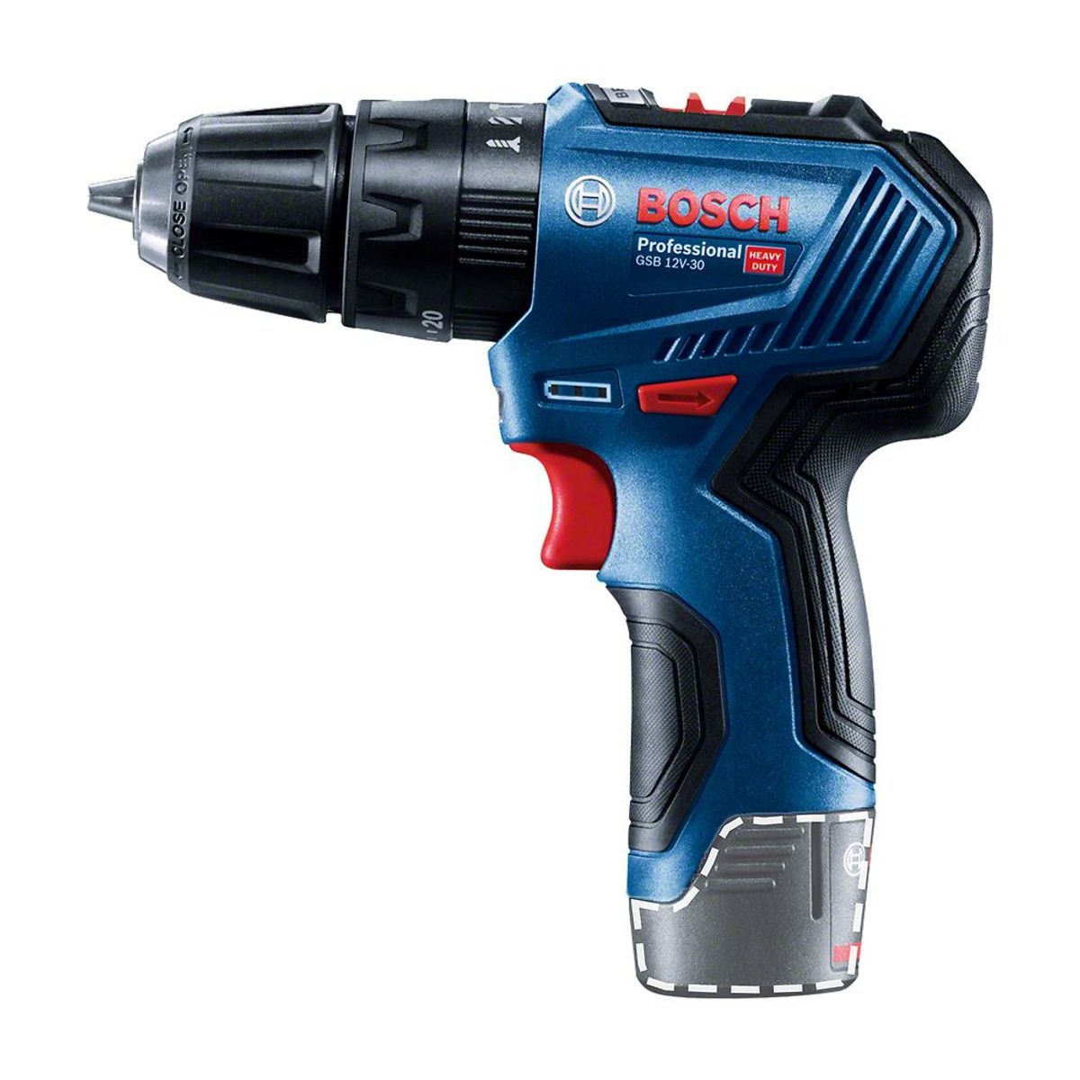 BOSCH - Taladro Percutor 12V 3/8" Baretool GSB 12V-30