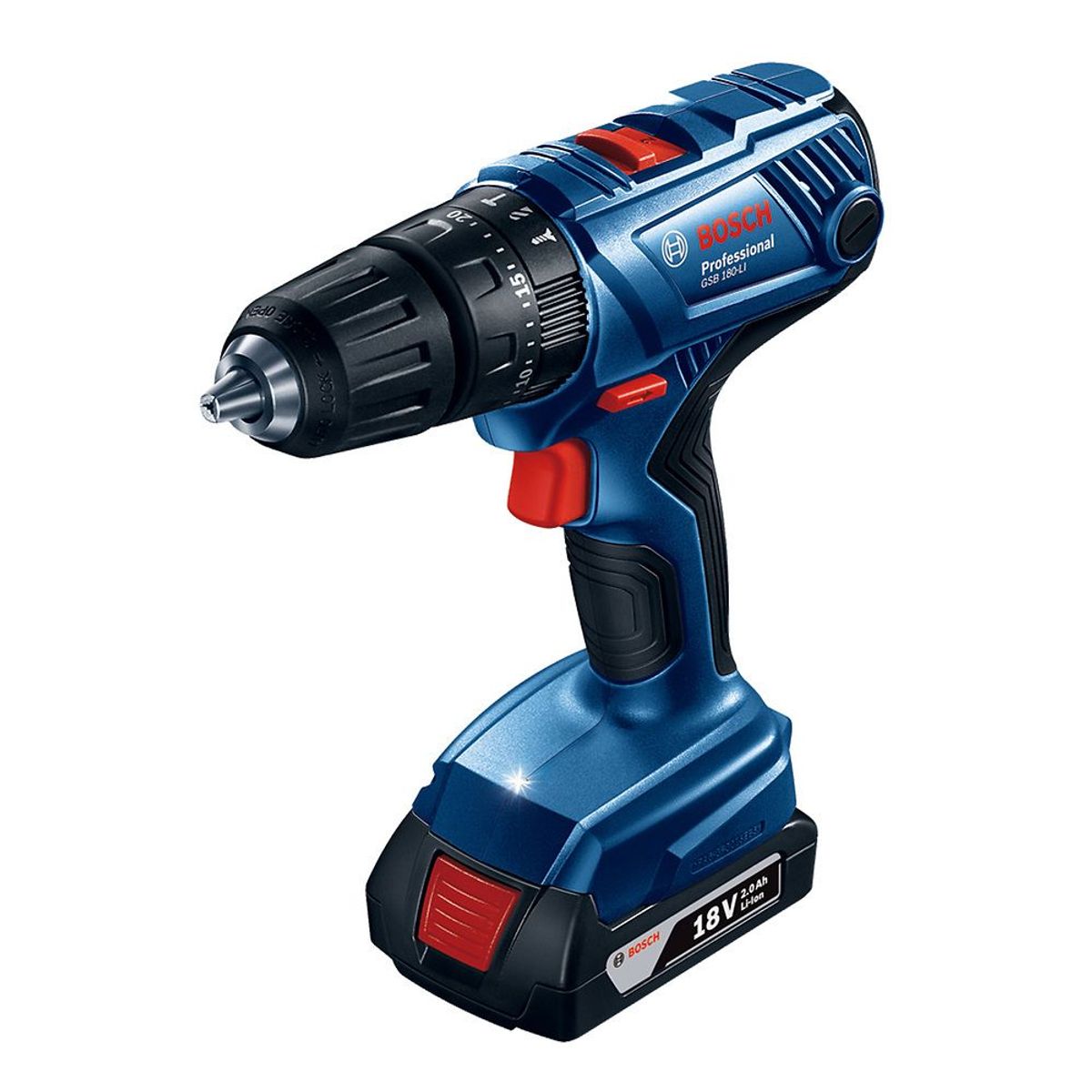 BOSCH - Taladro 1/2" + Atornillador 1/4" 18V GSB 180-LI +GDX 180-LI